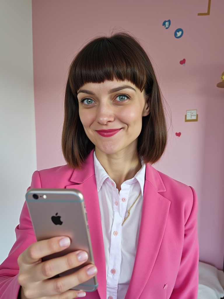 Justyna z laptopem