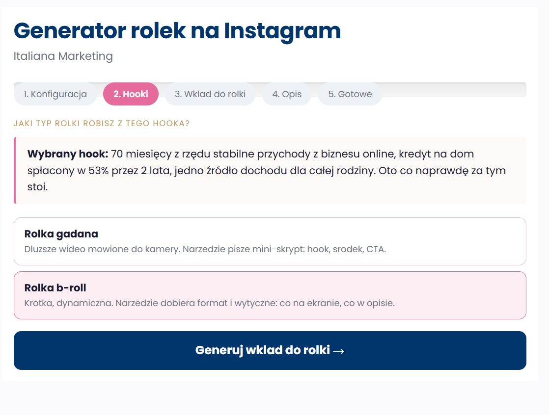 PODMIEŃ — skrin Turbo Generator Rolki